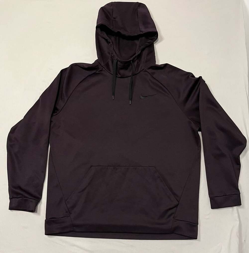 Nike Dri-FIT Hoodie Size XL Burgundy Pullover Athletic Sweatshirt
